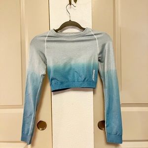 GymShark Adapt Marl long sleeve crop top